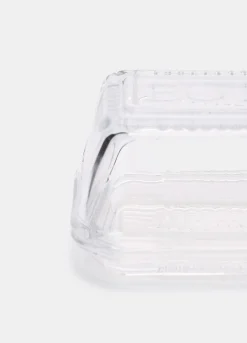 Piattino da burro con coperchio in vetro