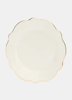 Piattino da dessert in porcellana bone china