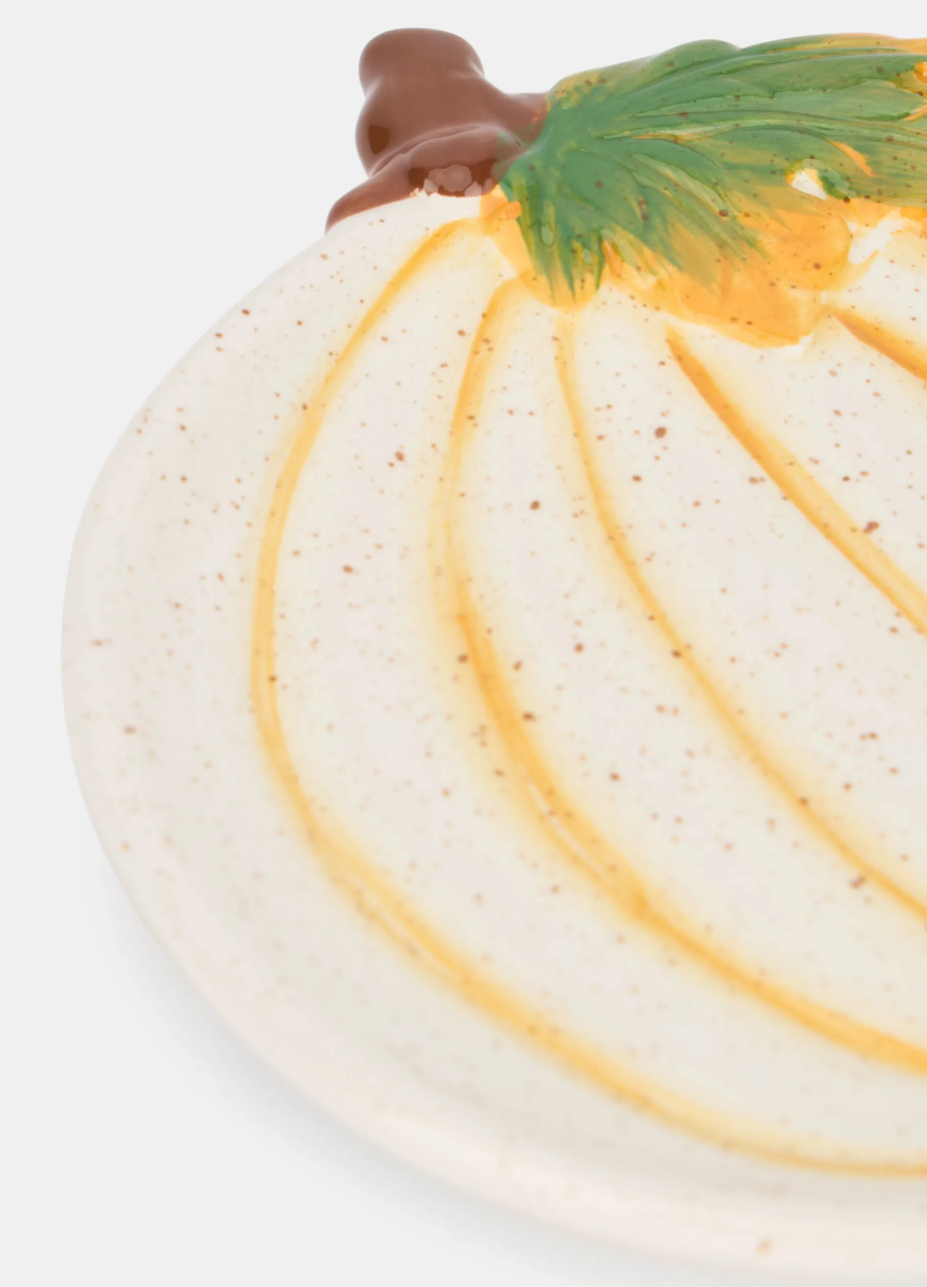 Piattino zucca in ceramica