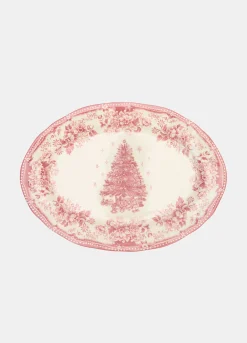 Piatto da portata con decorazione natalizia