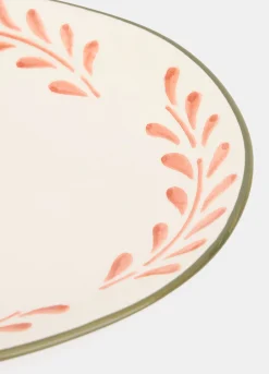 Piatto da portata in ceramica con fiore