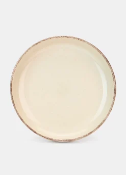 Piatto fondo in ceramica con bordo