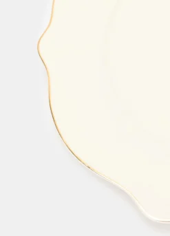 Piatto piano in porcellana bone china