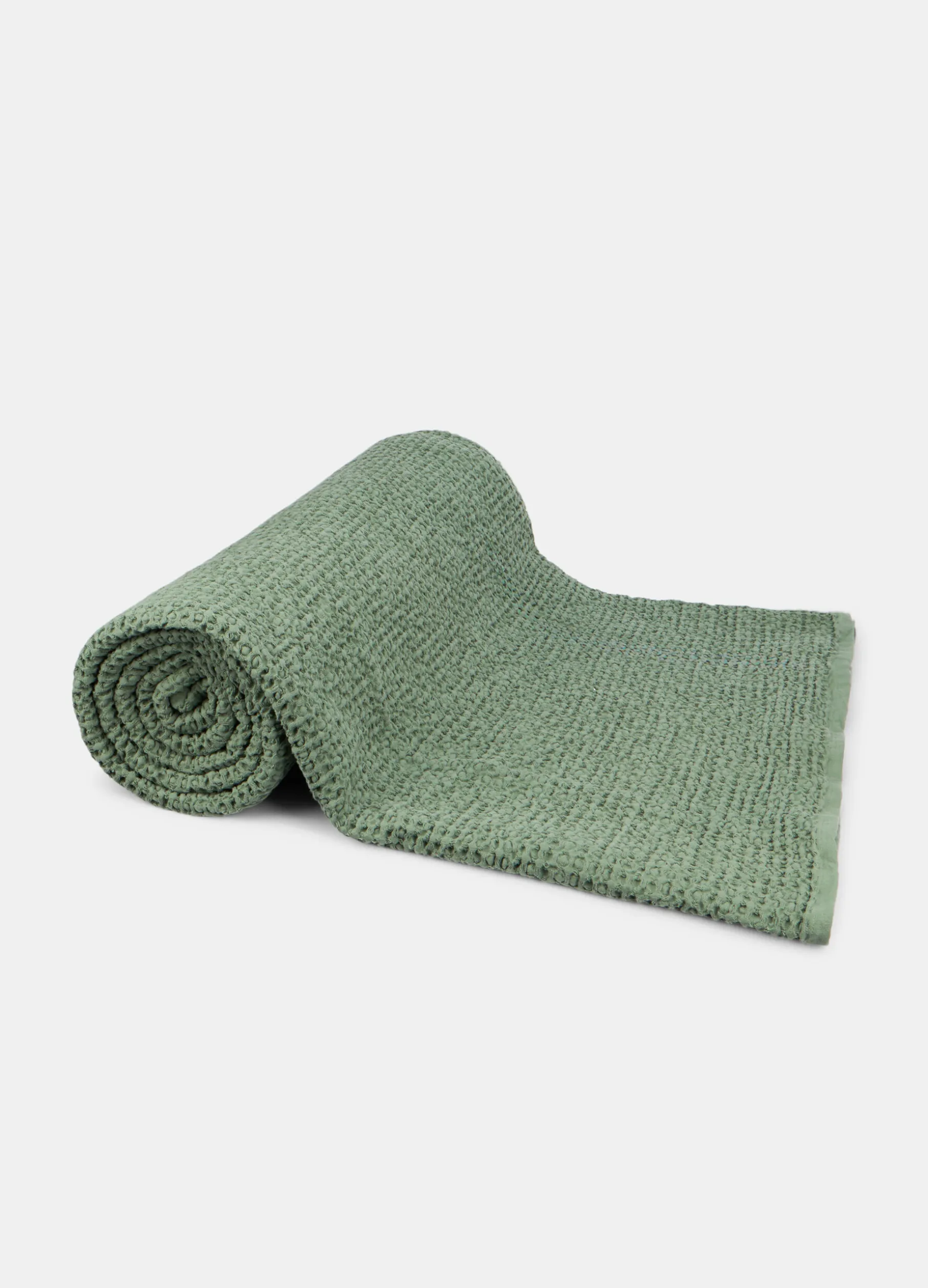 Plaid a due piazze in cotone a nido d'ape