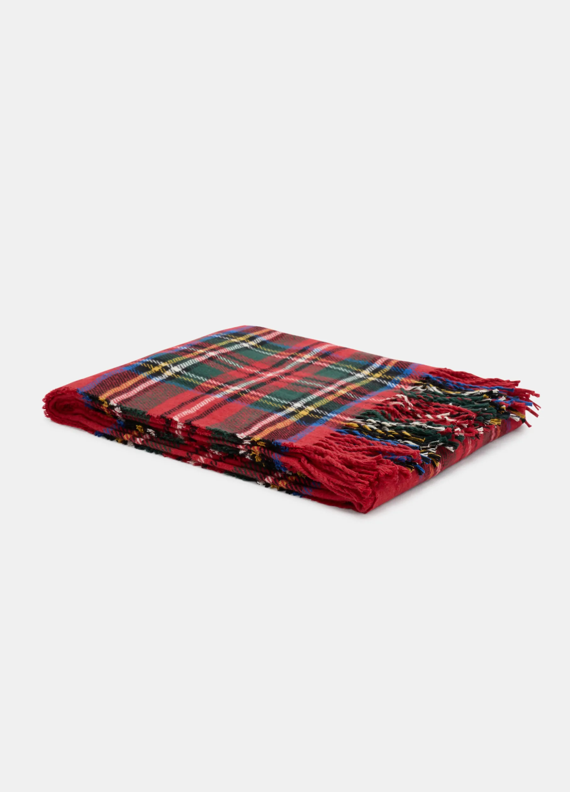 Plaid in misto cotone tartan Made in Italy
