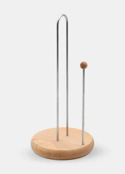 Porta rotolo con base il legno