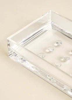 Porta sapone squadrato in plastica