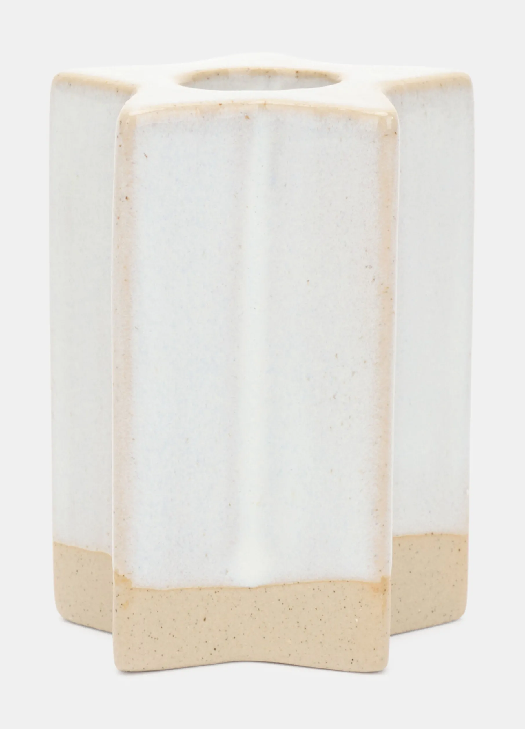 Portacandela a stella in ceramica