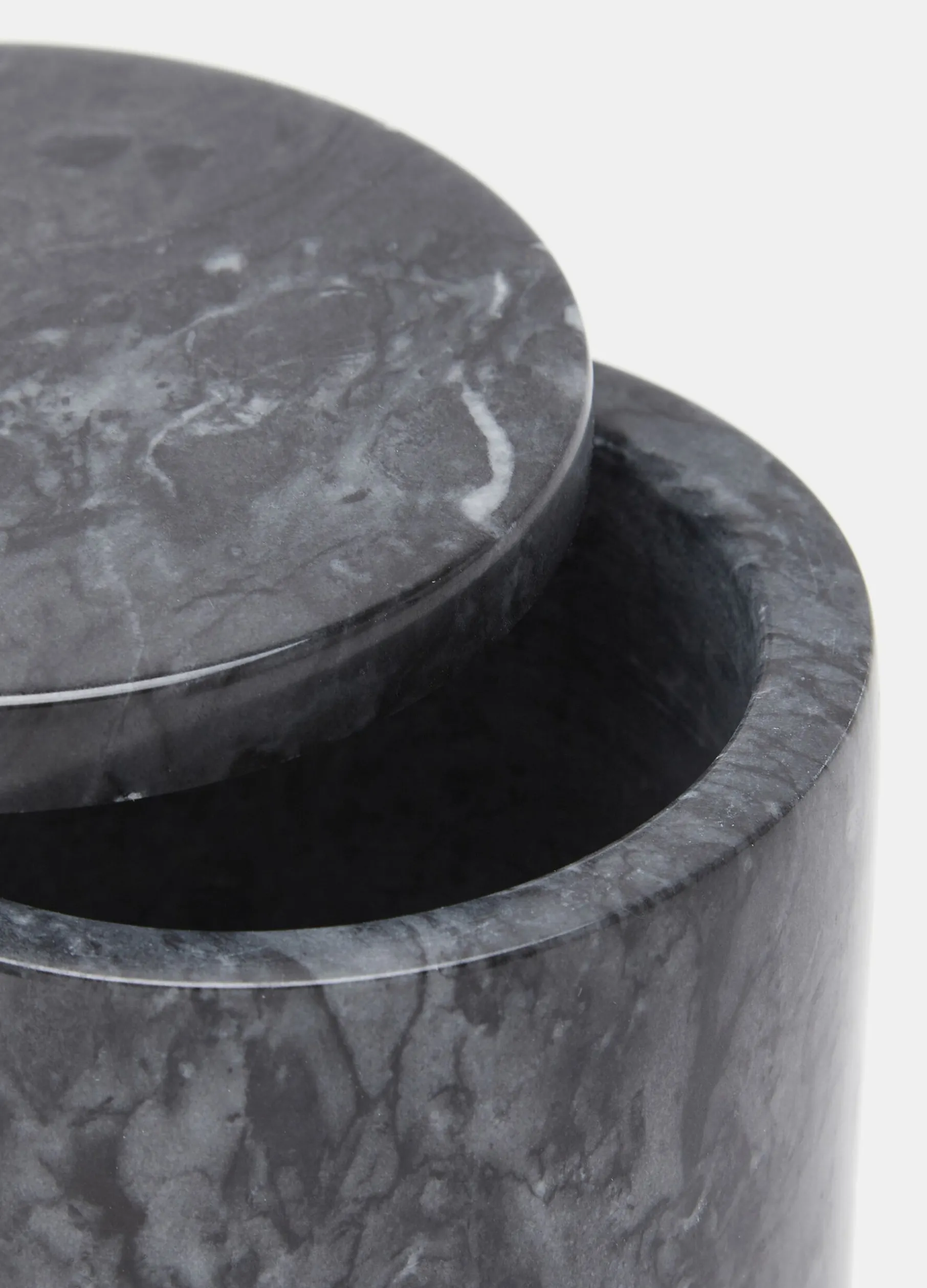 Portaspazzolini marmo con coperchio