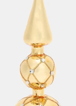 Puntale in vetro con perline