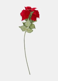 Ramo con stella di Natale finta