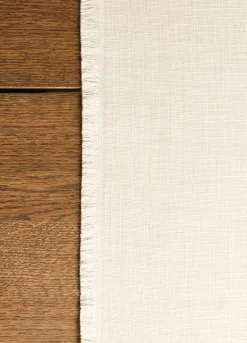 Runner antimacchia con frange