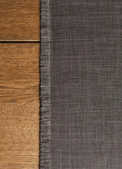 Runner effetto lino sfrangiato