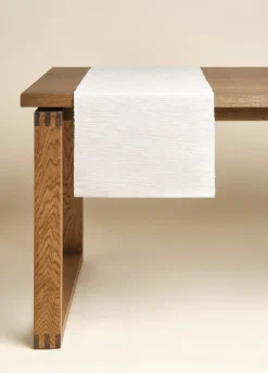 Runner in cotone a doppia costina