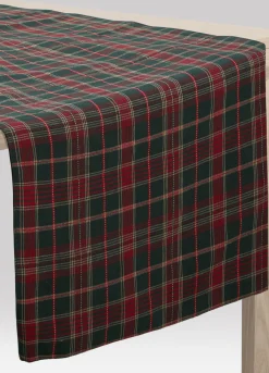 Runner in cotone tartan