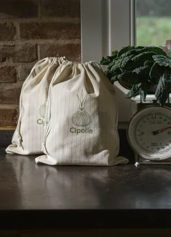 Sacchetto di puro cotone per cipolle