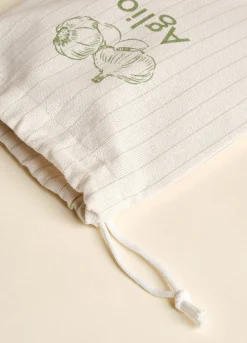 Sacchetto in puro cotone per aglio