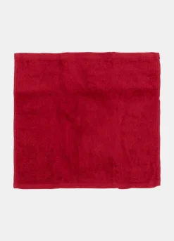 Set 3 asciugamani piccoli con cesto in metallo