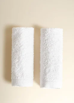 Set 2 lavette di puro cotone