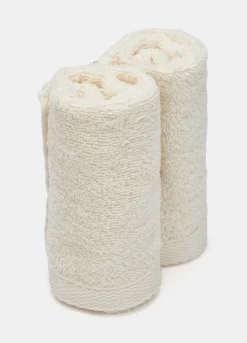 Set 2 lavette di puro cotone