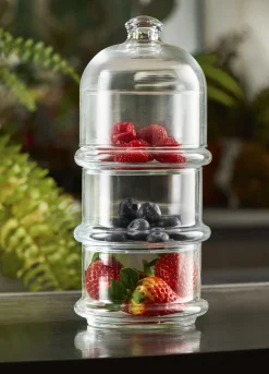 Set 4 pezzi patisserie in vetro