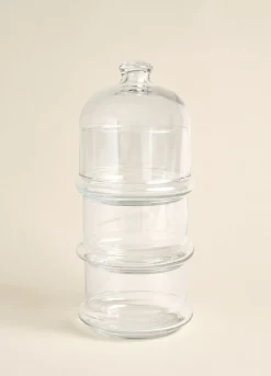 Set 4 pezzi patisserie in vetro