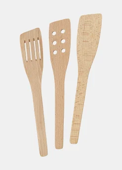 Set 3 spatole in legno Made in Italy