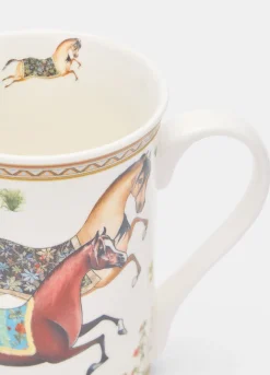 Set 2 tazze mug con stampa cavalli