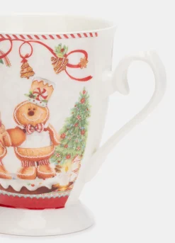 Set 2 tazze natalizie in porcellana