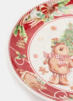 Set 2 tazzine da caffè natalizie in porcellana