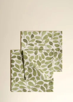 Set 2 tovaglioli in puro cotone biologico