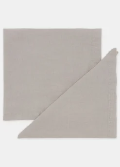 Set 2 tovaglioli in puro lino