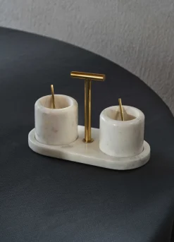 Set condimenti in marmo