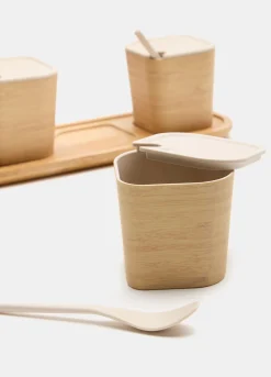 Set porta condimenti in bambù