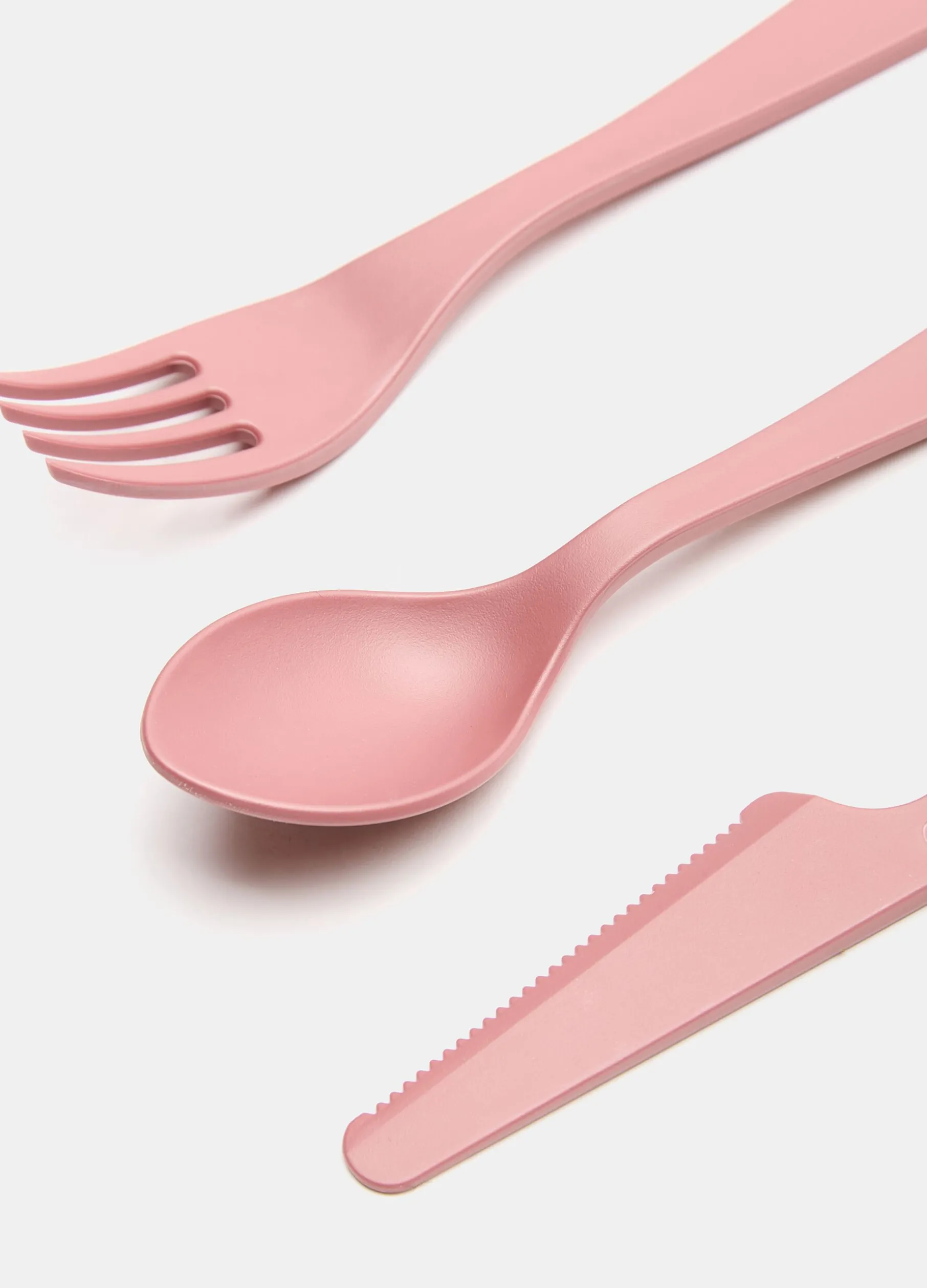 Set posate riutilizzabili in plastica riciclata