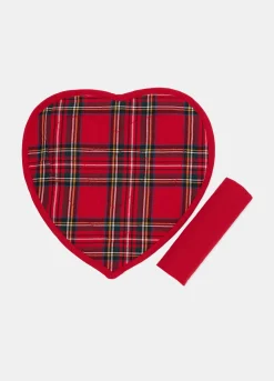 Set tovaglietta cuore e tovagliolo in cotone