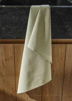 Strofinaccio a righe in puro cotone