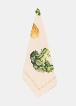 Strofinaccio con stampa verdure di stagione