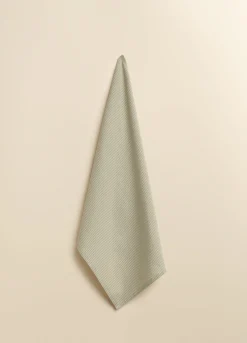 Strofinaccio in cotone bio a righe