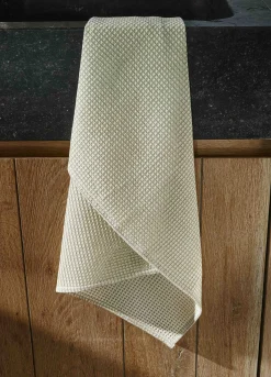 Strofinaccio in cotone bio a nido d'ape