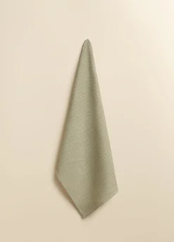 Strofinaccio in cotone bio a nido d'ape