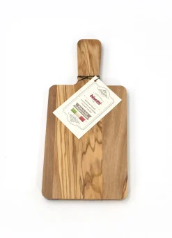 Tagliere piccolo in legno di ulivo massello Made in Italy