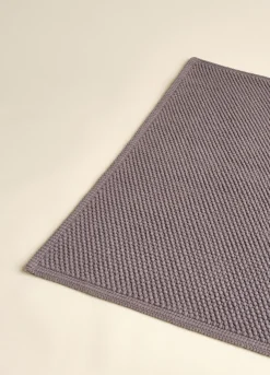 Tappetino bagno in cotone con motivo 3D