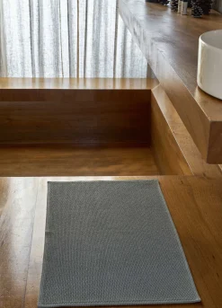 Tappetino bagno in cotone con motivo 3D