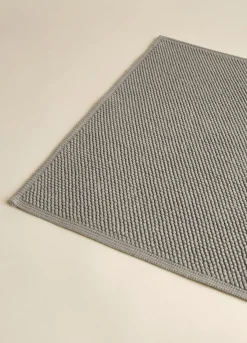 Tappetino bagno in cotone con motivo 3D