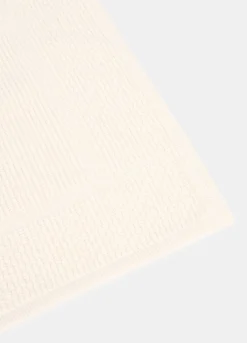 Tappetino per il bagno in cotone texturizzato