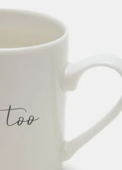 Tazza con coperchio e lettering