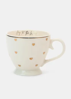 Tazza in ceramica con cuori