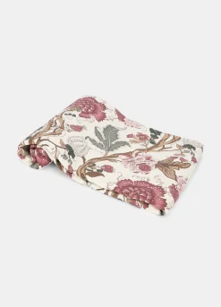 Telo arredo con stampa floreale