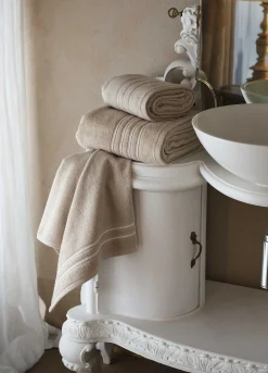 Telo da bagno a righe tinto filo Made in Portugal